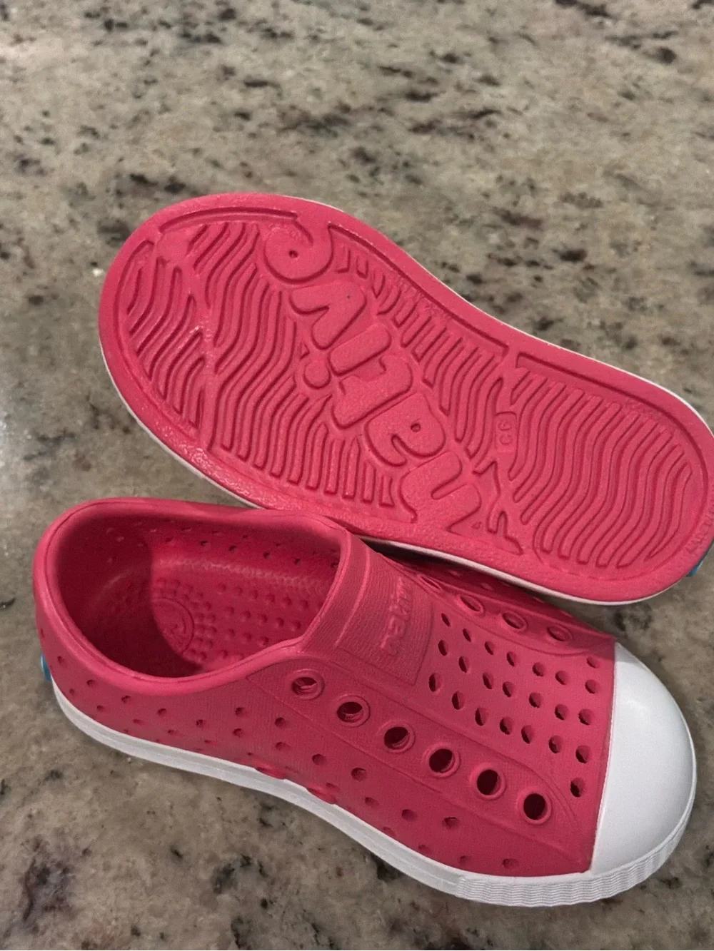 Brand New Native Kids Water Shoe Slip-On in Pink with White Toe